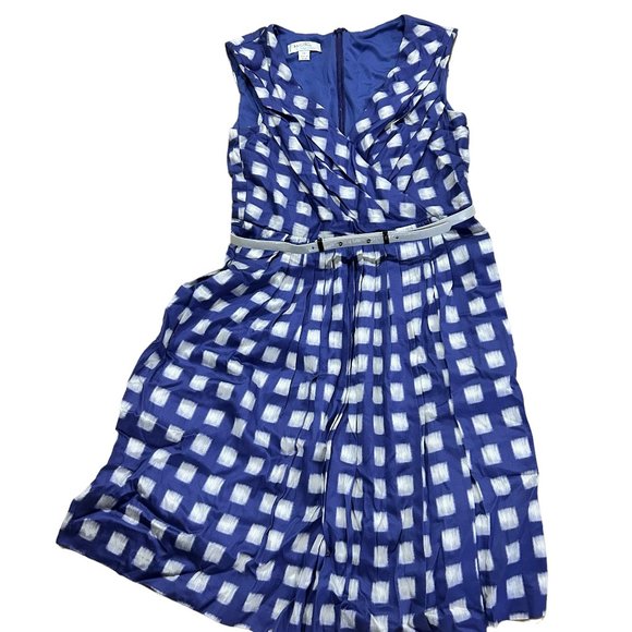 Ivy & Blu NWT Purple and Gray Plaid Dress Size 6 P - Picture 1 of 4